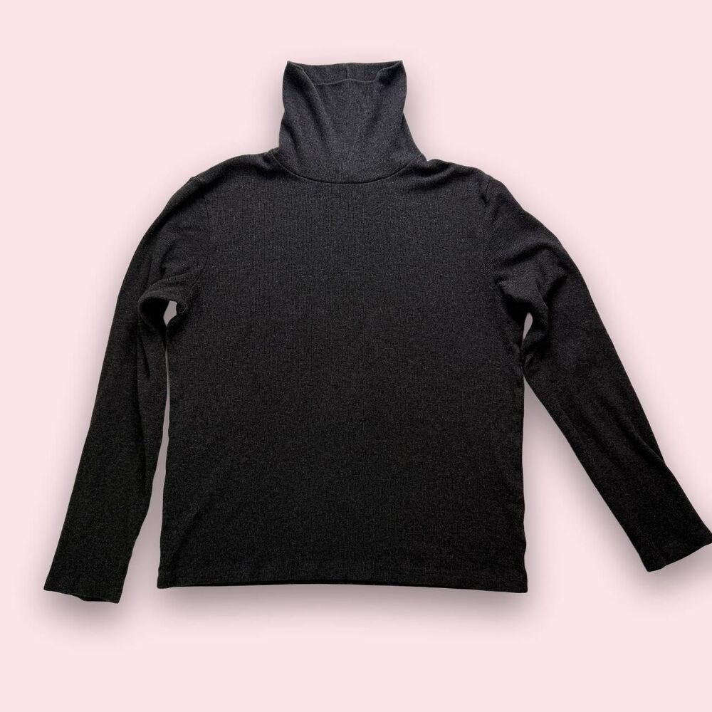 Lauren Ralph Lauren dark gray Turtleneck sweater.